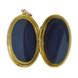 Oval 'Swallow' Engraved Locket