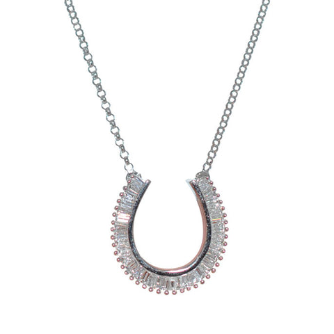 Diamond Horse Shoe Necklace