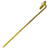 Sapphire & Pearl Tie Pin