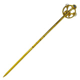 Sapphire & Pearl Tie Pin