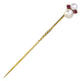 Pearl & Ruby Tie Pin