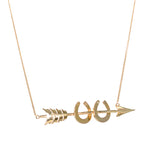 Arrow Horse Shoe Necklace