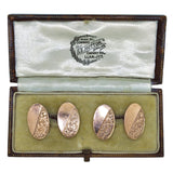 rose gold vintage cuff links