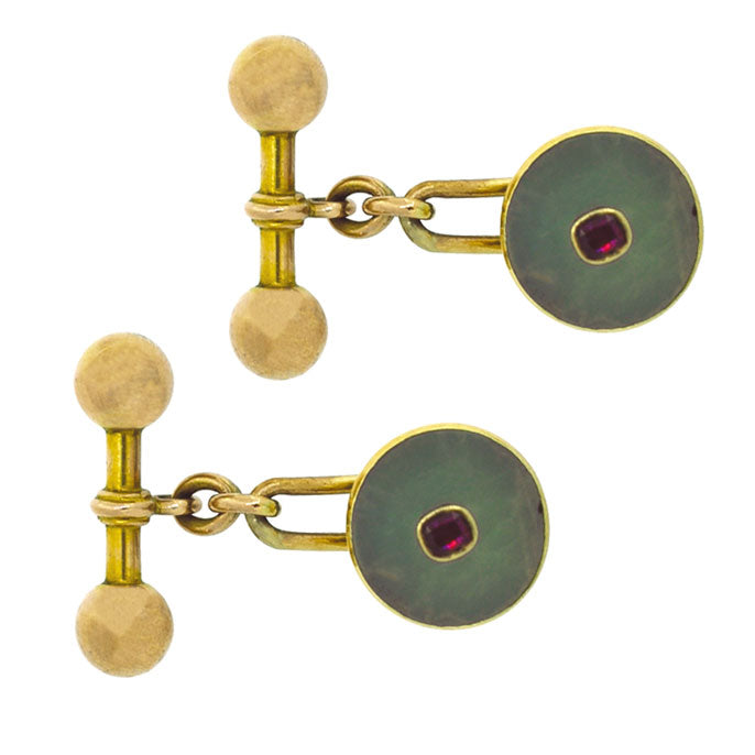 agate cuff links