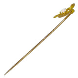 Opal Wishbone Stick Pin