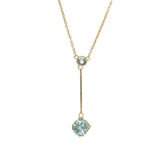 blue zircon necklace