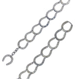 Silver Horse Shoe Bracelet