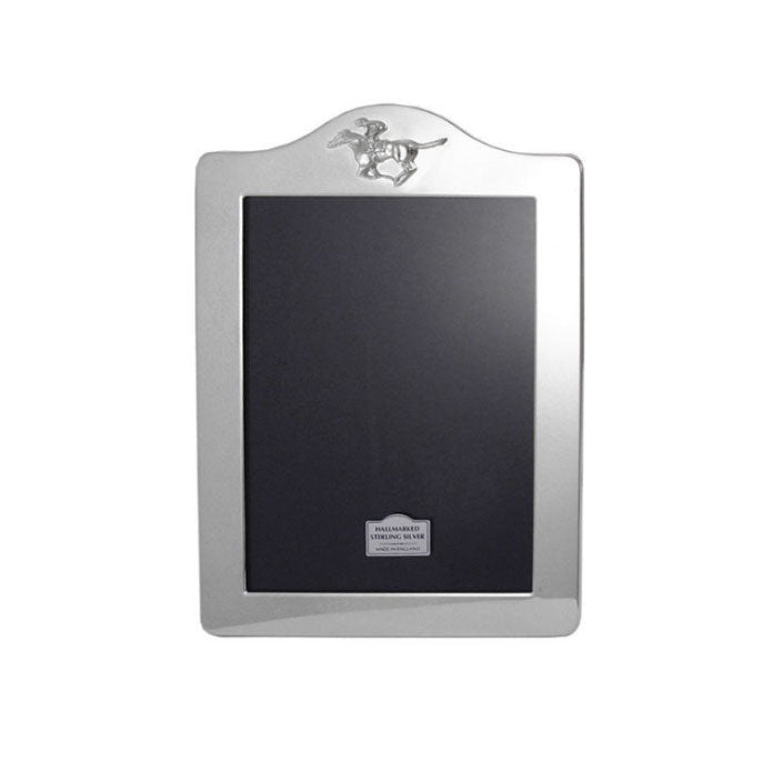 Silver Racehorse Picture Frame