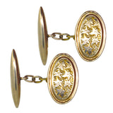 vintage gold cuff links
