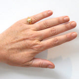 Star Diamond & Pearl Ring