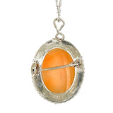 Cameo Brooch/Pendant Necklace
