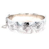 Silver Thistle Bangle