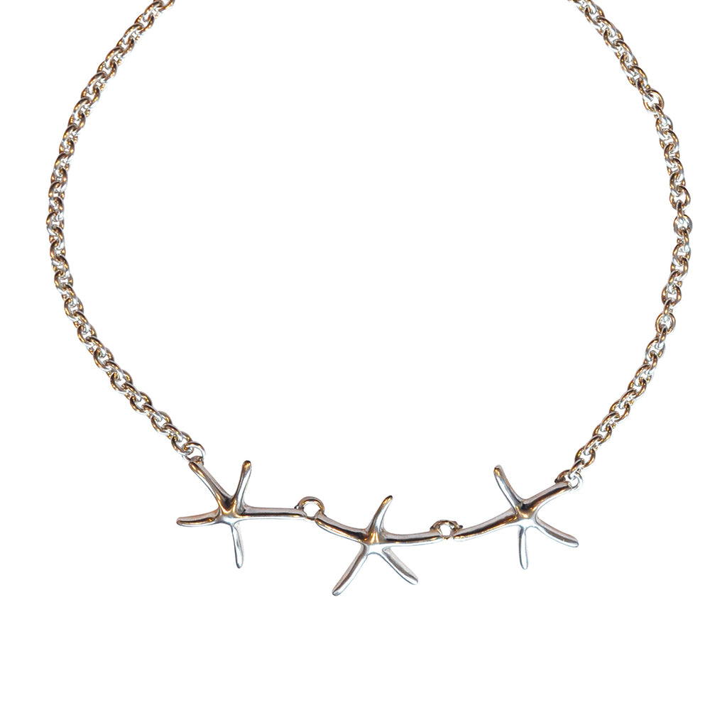 Silver Star Fish Necklace