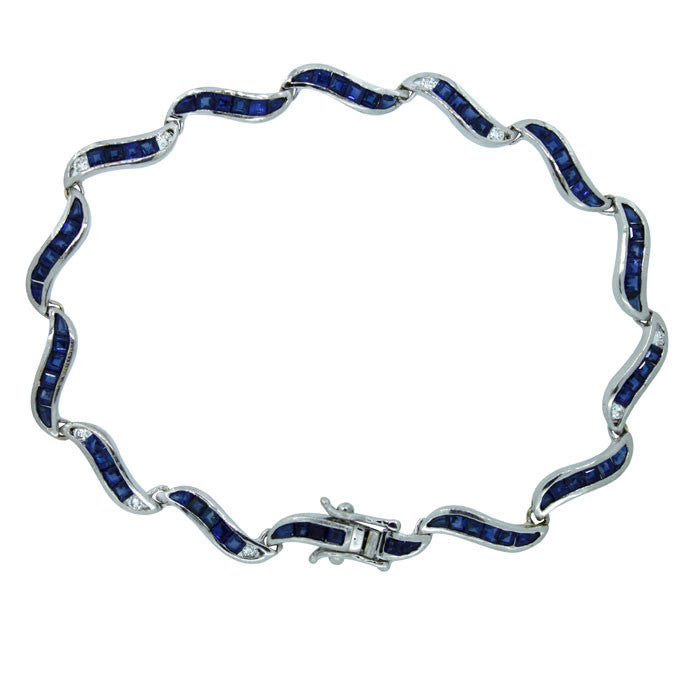 Sapphire & Diamond Bracelet