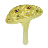 Gem Set Abstract Ring