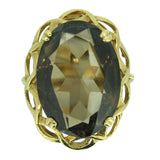Smoky Quartz Cocktail Ring