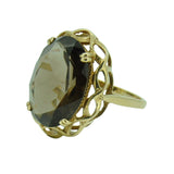Smoky Quartz Cocktail Ring