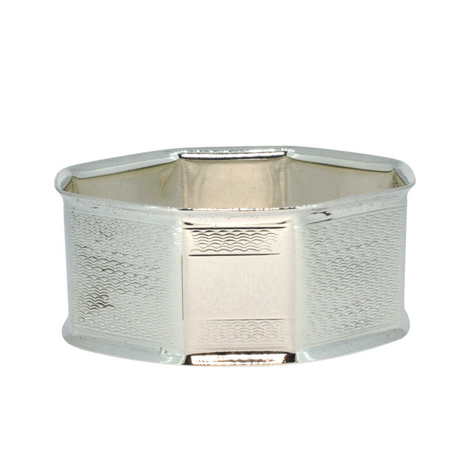 octagonal silver napkin ring