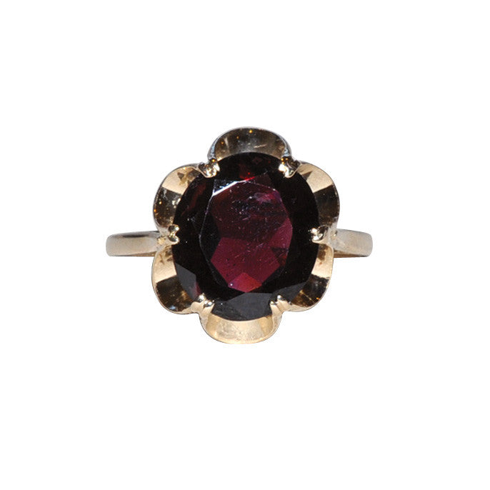 Vintage Garnet Cocktail Ring