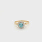 Blue Topaz & Diamond Ring