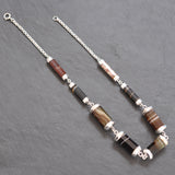 Banded Agate Link Necklace
