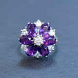 Amethyst and Diamond Ring