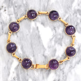 Cabochon Cut Amethyst Bracelet