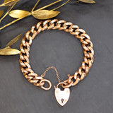 Rose Gold Curb Link Bracelet