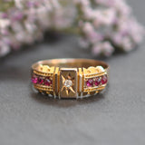 Ruby & Diamond Gypsy Ring