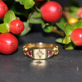 Diamond & Ruby Gypsy Ring