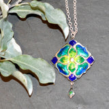 Enamel Art Nouveau Pendant