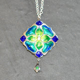 Enamel Art Nouveau Pendant