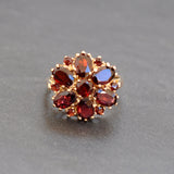 Garnet Cluster Ring