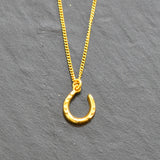 Gold Horse Shoe Pendant