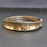 Gold Engraved Bangle