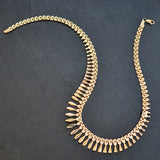Yellow Gold Graduated Fringe Collar