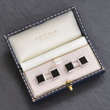 Onyx & White Gold Cufflinks