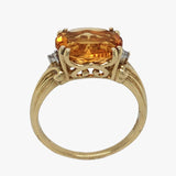 Citrine & Diamond Ring