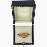 Citrine & Diamond Ring