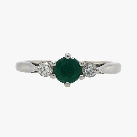 Emerald & Diamond Ring