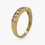 Diamond Set Half Eternity Ring