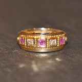 Ruby & Diamond Gypsy Ring