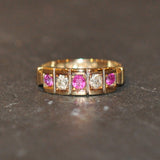 Ruby & Diamond Gypsy Ring