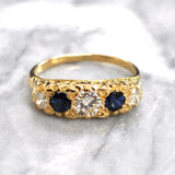 Sapphire & Diamond Ring
