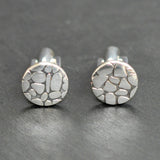 Silver Abstract Cuff Links