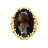 Smokey quartz ring