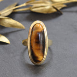 Oval Tiger's Eye Ring