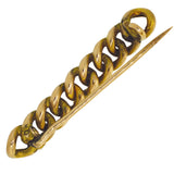 Curb Link Bar Brooch