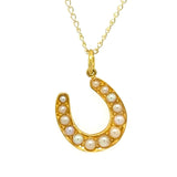 Pearl Horse Shoe Necklace