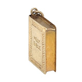 Holy Bible Gold Charm